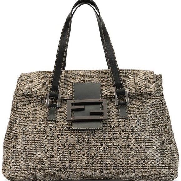 Authentic ❤️Fendi ❤️Monogram Zucca print tote - Picture 6 of 8